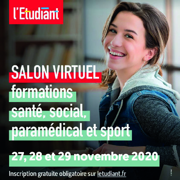 Affiche salon avec une étudiante